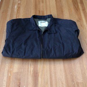 **last week** navy harrington double zip jacket